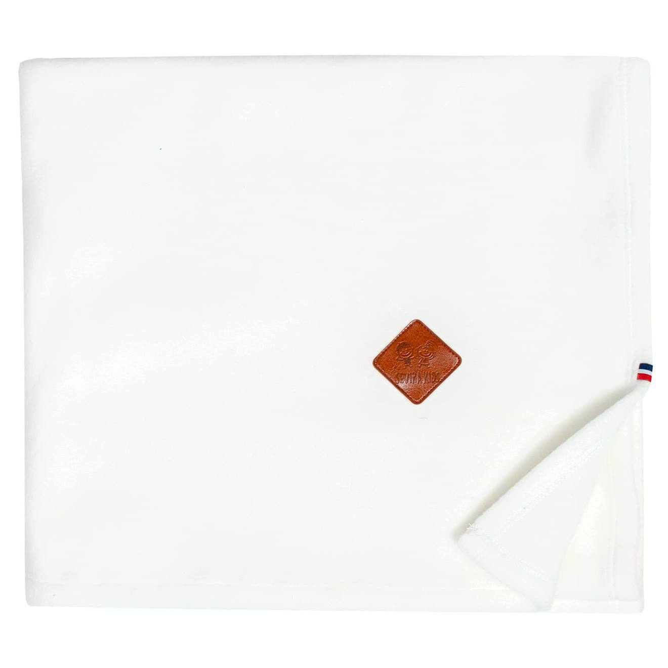 Couverture Polaire Coton Ultra-doux Écru