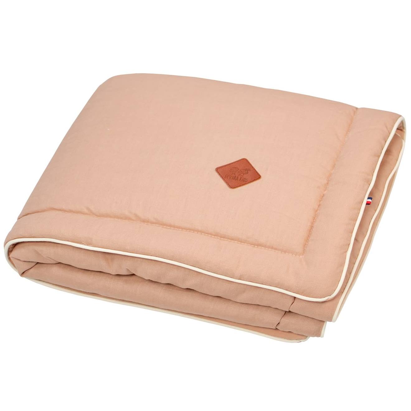 Couverture Plaid En Lin Pêche