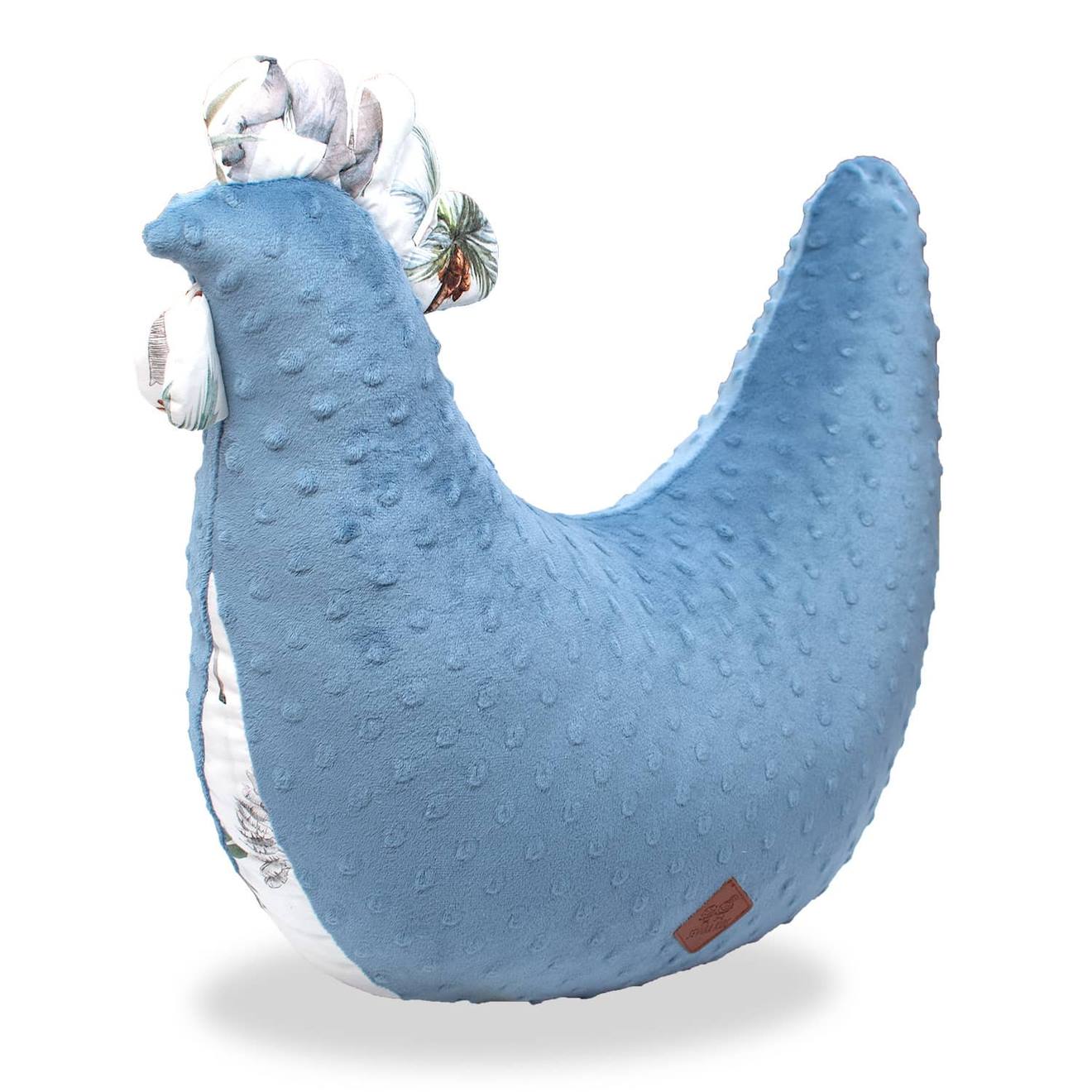 Coussin D'allaitement Poule Safari Denim