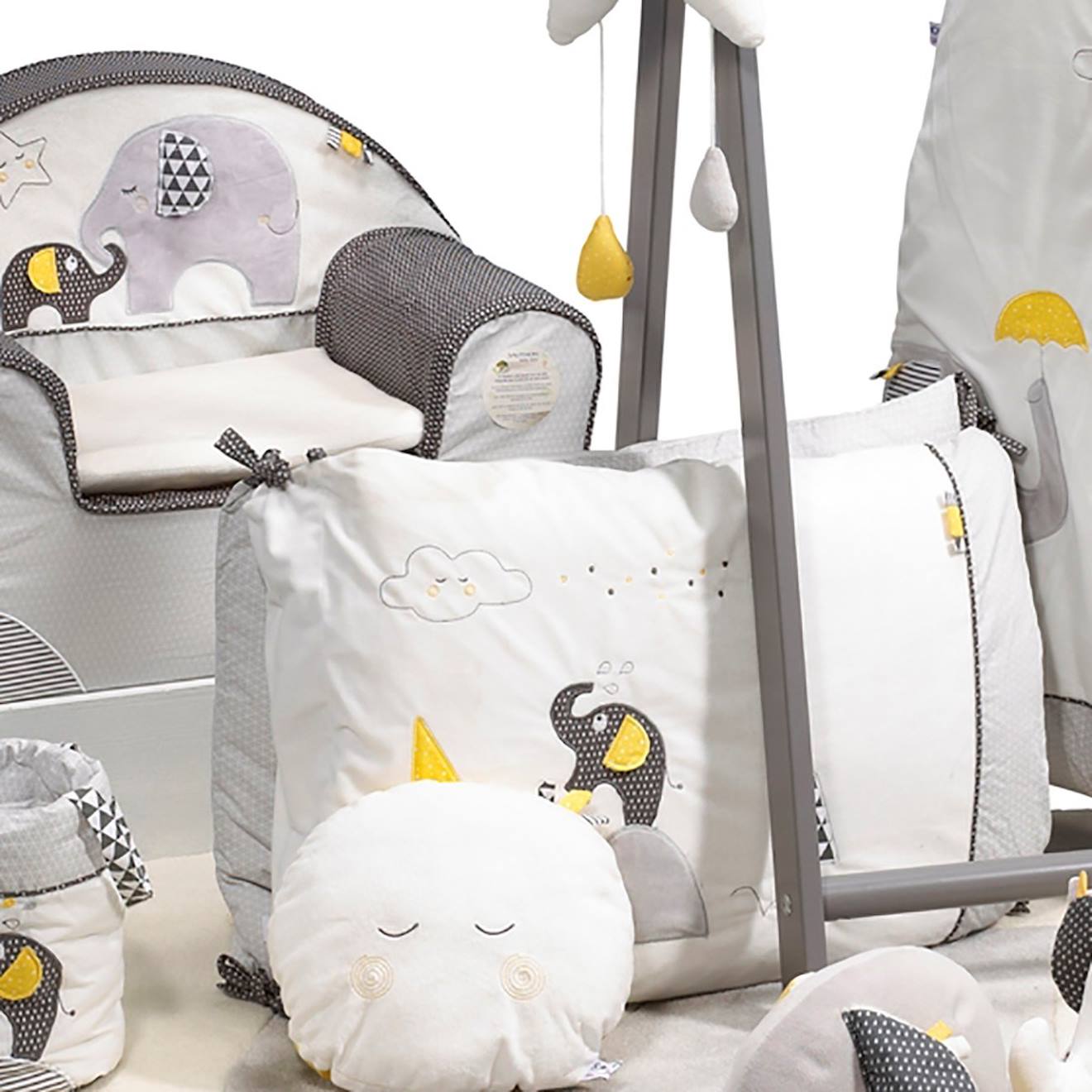 Tour De Lit Déhoussable En Coton - Babyfan Blanc (Sauthon) - Image 2