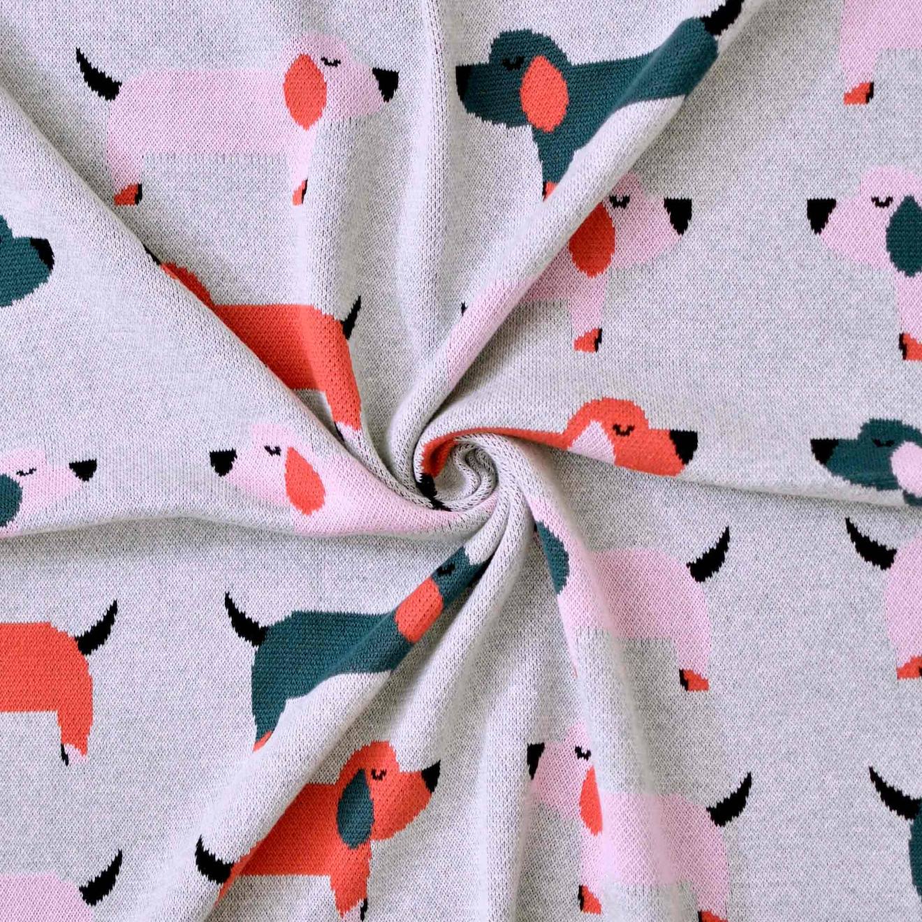 Couverture En Coton Bio Gots Rose