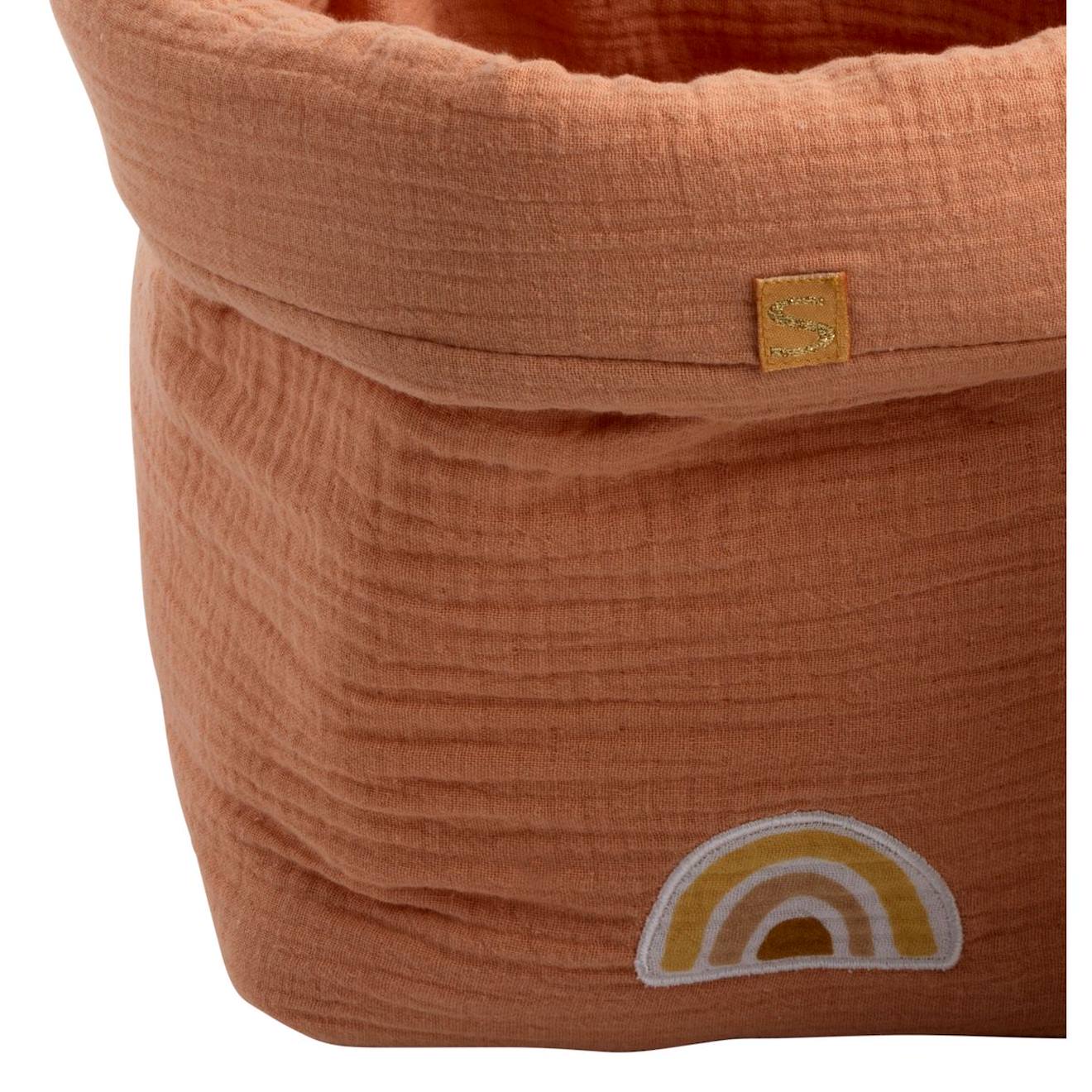 Panières De Rangement Lot De 2 En Coton - Sunlight Orange (Sauthon) - Image 1