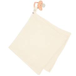 Jouet-Premier âge-Doudou lange attache tétine en gaze de coton jeanne