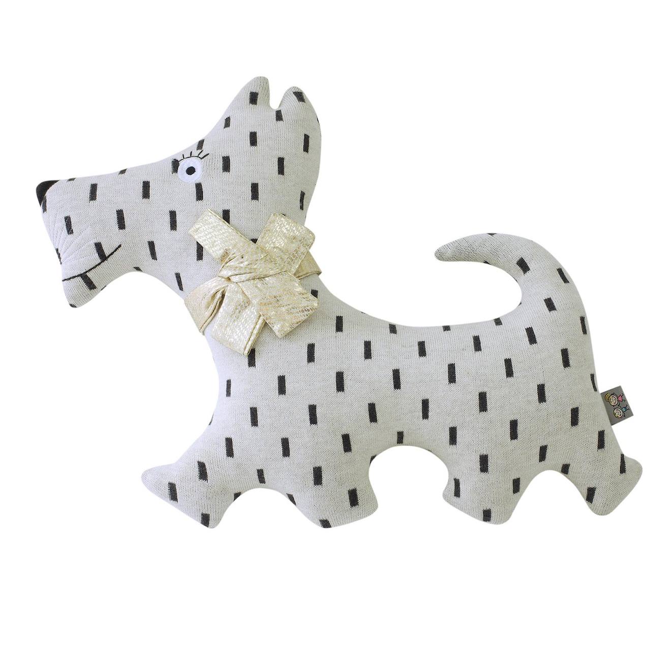 Grande Peluche En Coton - Chien Scotty Beige