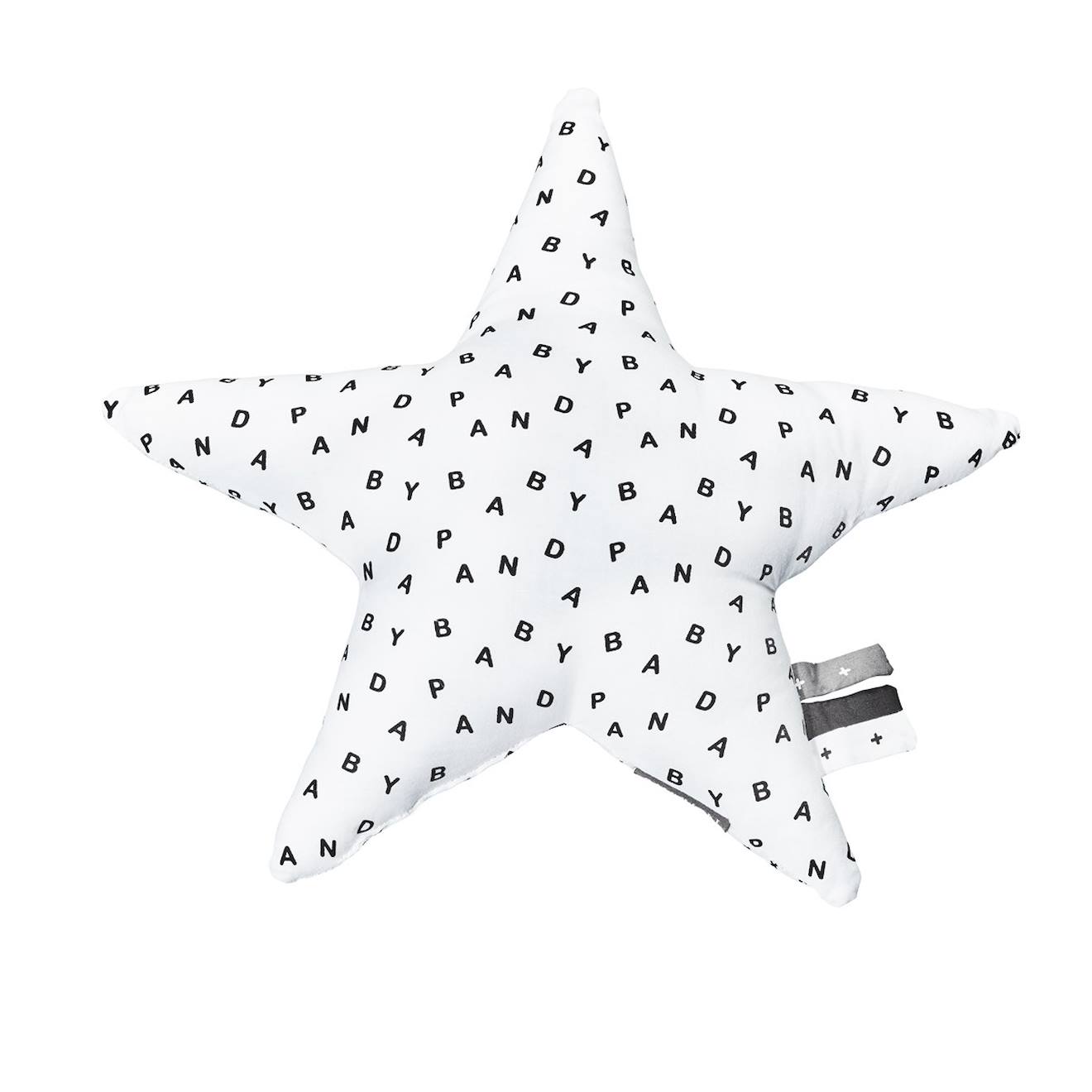 Coussin Déco Étoile En Coton Blanc