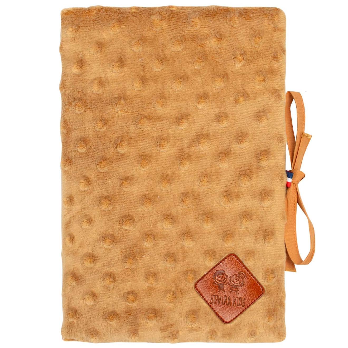 Protège Carnet De Santé En Minky Camel