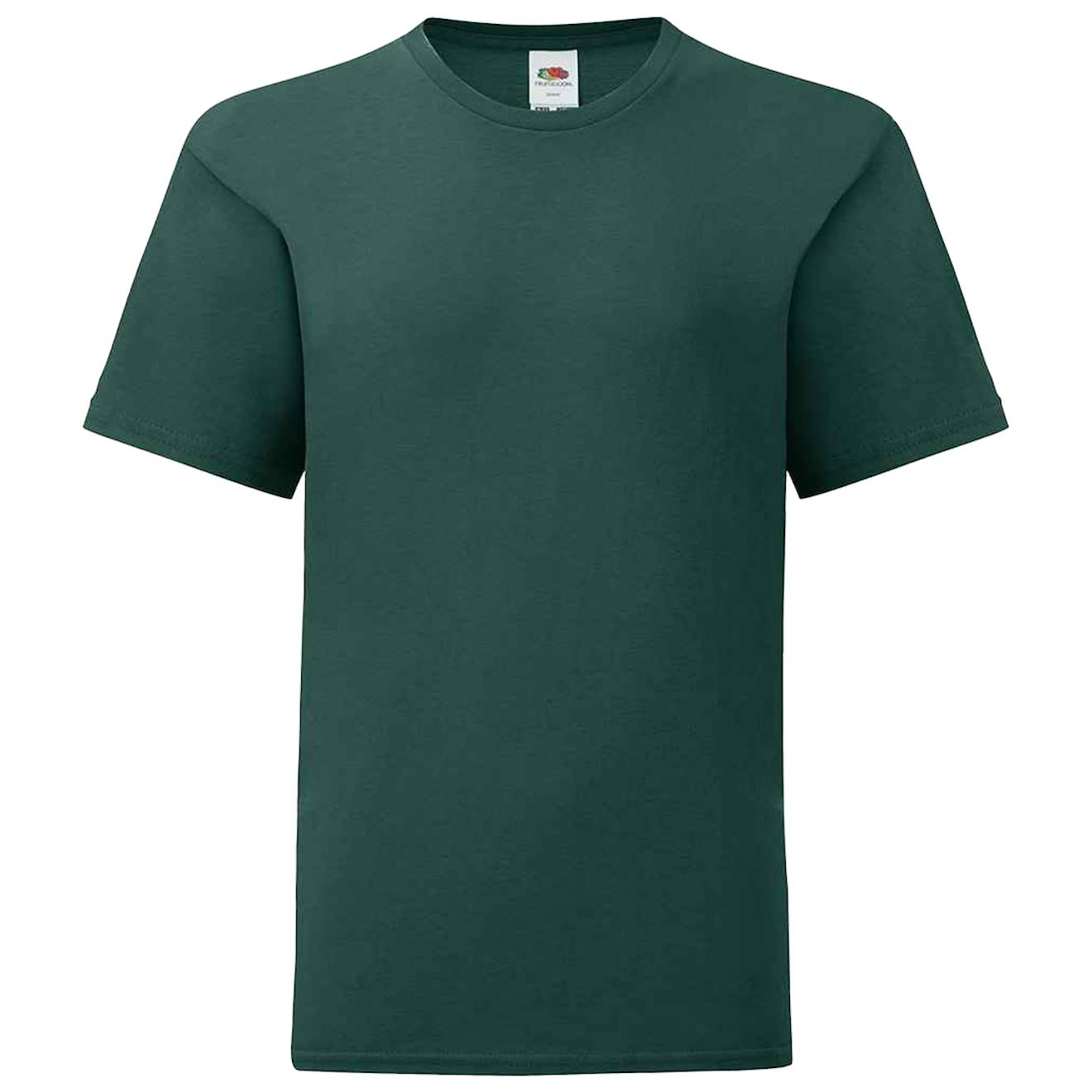 T-shirt Coton Peigné Et Filé À L'anneau Iconic Vert Forêt