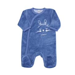 Bébé-Pyjama, surpyjama-Dors bien ouverture devant en velours