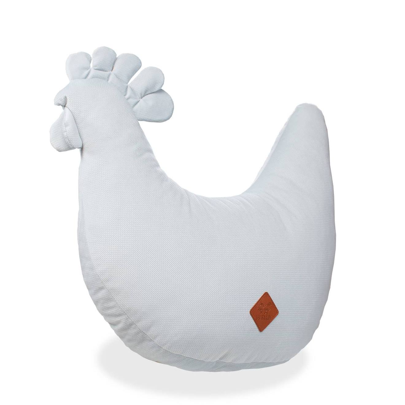 Coussin D'allaitement En Velvet Poule Gris
