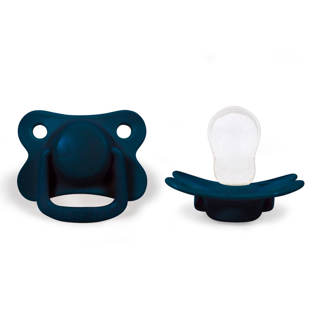 Filibabba - Lot De 2 Sucettes Anatomique En Silicone Bleu Foncé