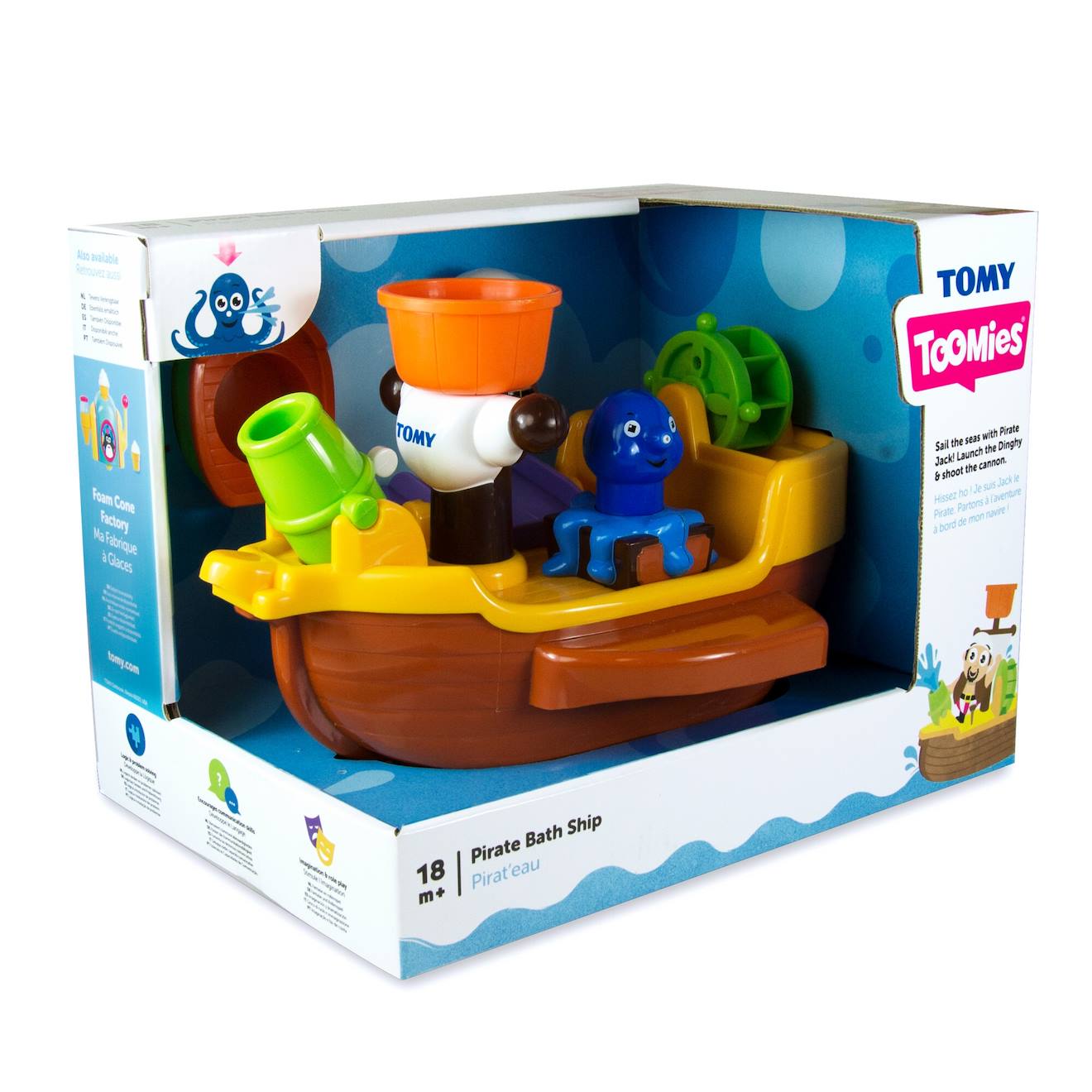Lot De 6 Jouets De Bain Flottants + Sac De Rangement - Bateaux Multicolores Pour Enfants