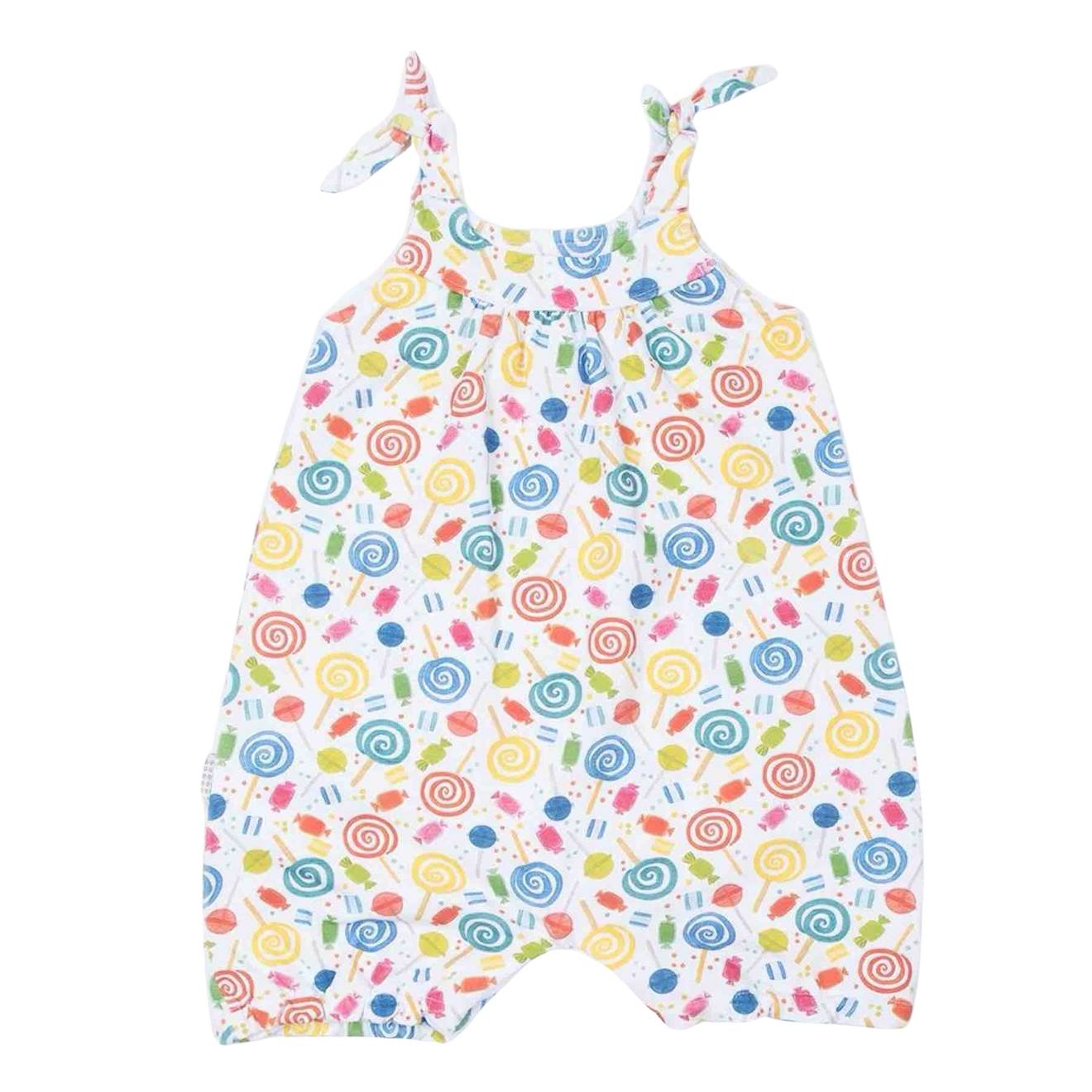 Combishort Bébé Fille En Coton Bio Candy Multicolore