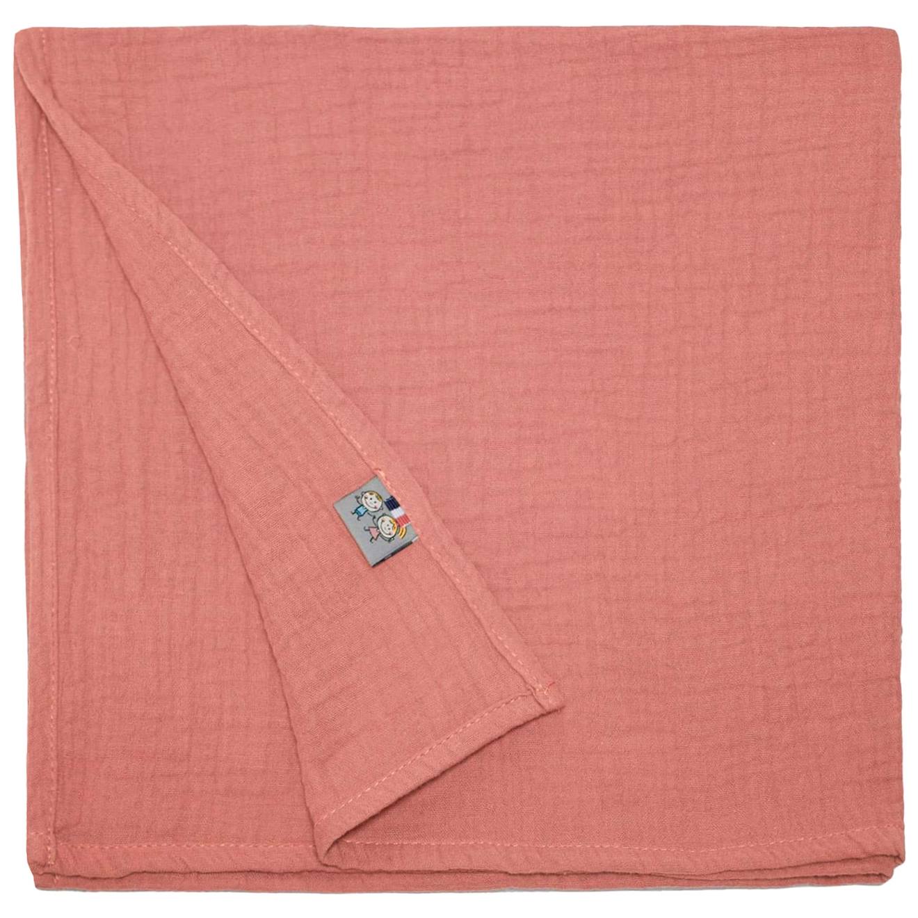 Lange En Gaze De Coton Jeanne Terracotta
