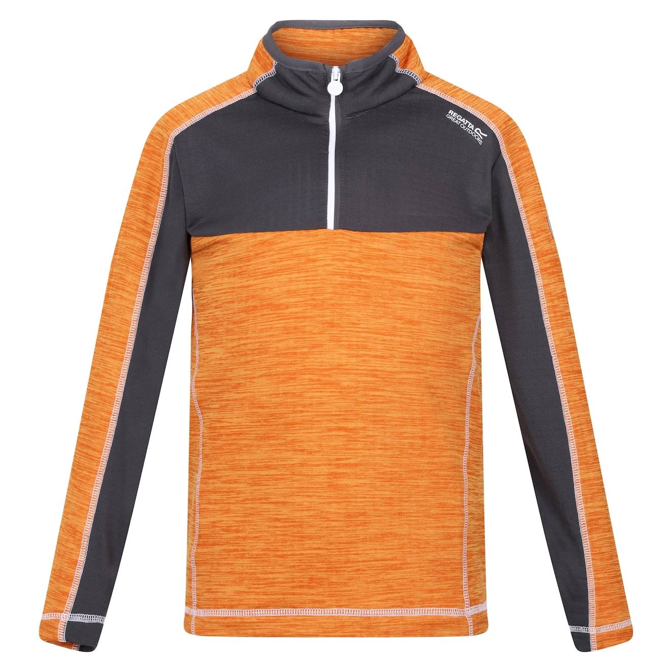 Haut Polaire Polyester Hewley Orange / Gris Phoque