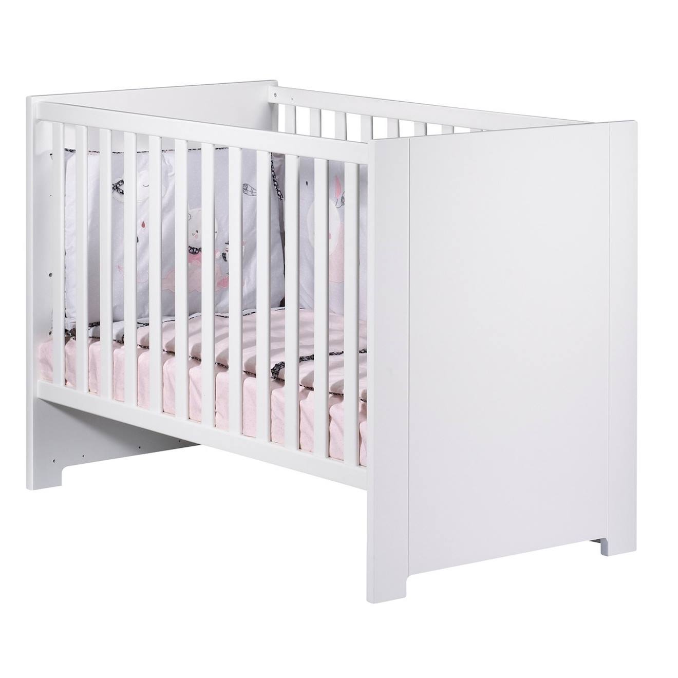 Lit Bébé En Bois Blanc