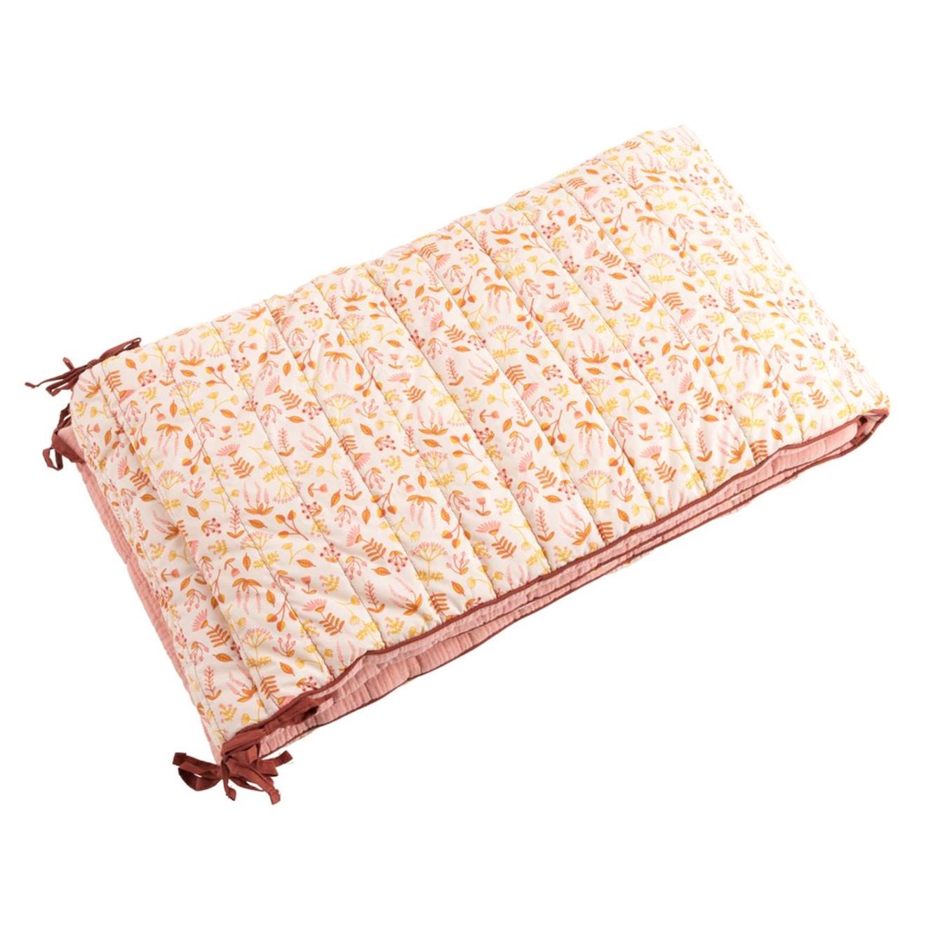 Tour De Lit Bébé En Coton Rose