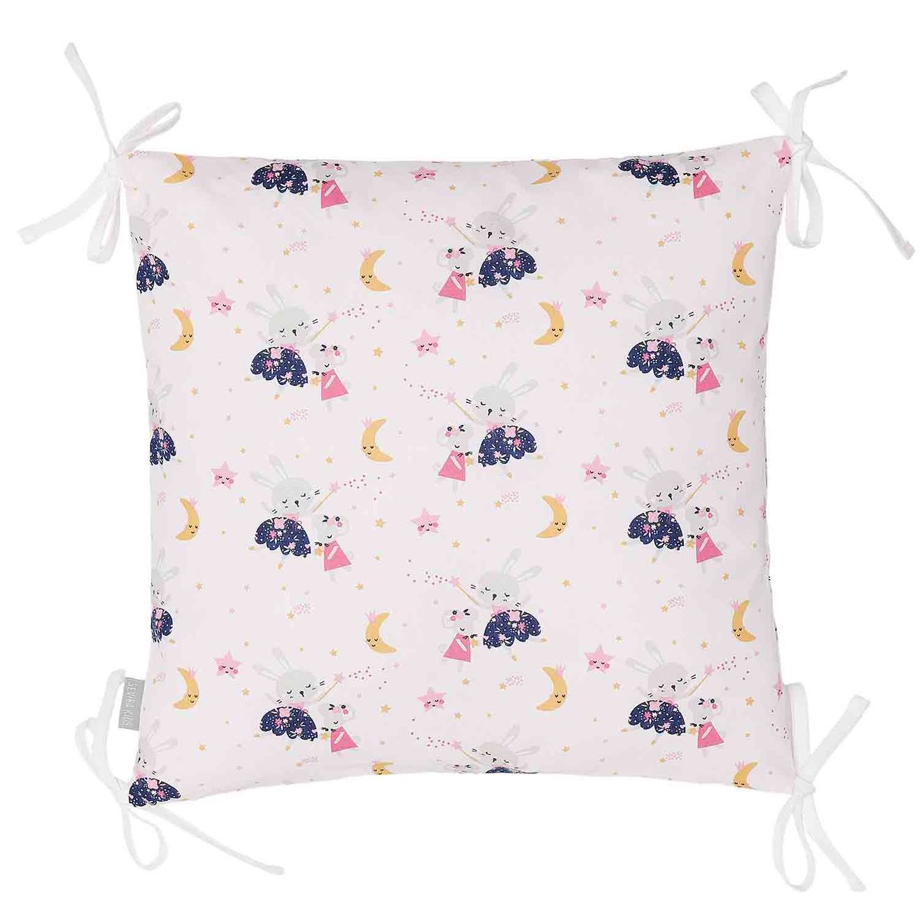 Taies De Coussin Pour Tour De Lit Modulable Fairy Flore Rose