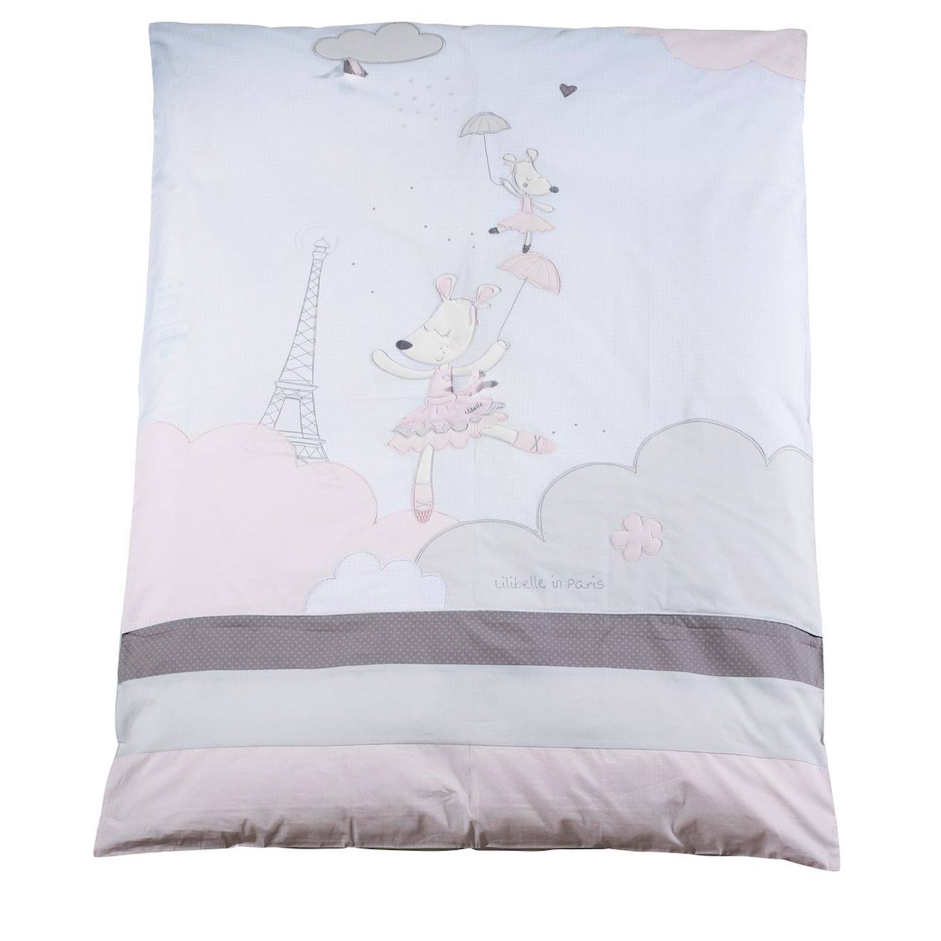 Housse De Couette Et Taie En Coton Blanc
