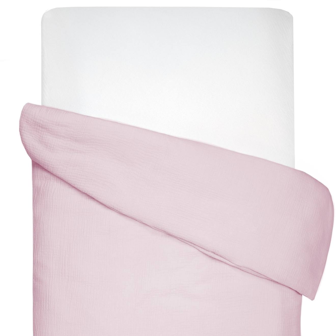 Housse De Couette En Gaze De Coton Jeanne Rose