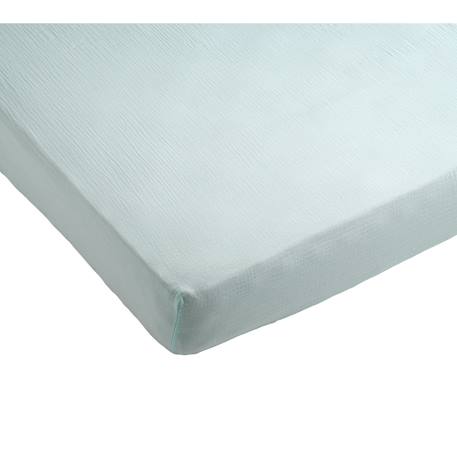 Lot 2 draps housse pour lit évolutif bébé en coton - original Blanc+Bleu ciel+Bleu nuit+Jaune+Rose 4 - vertbaudet enfant 