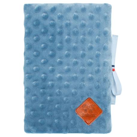 Protège carnet de santé en minky Bleu+Camel+Denim+Écru+Gris+Rose+Vert émeraude 9 - vertbaudet enfant 