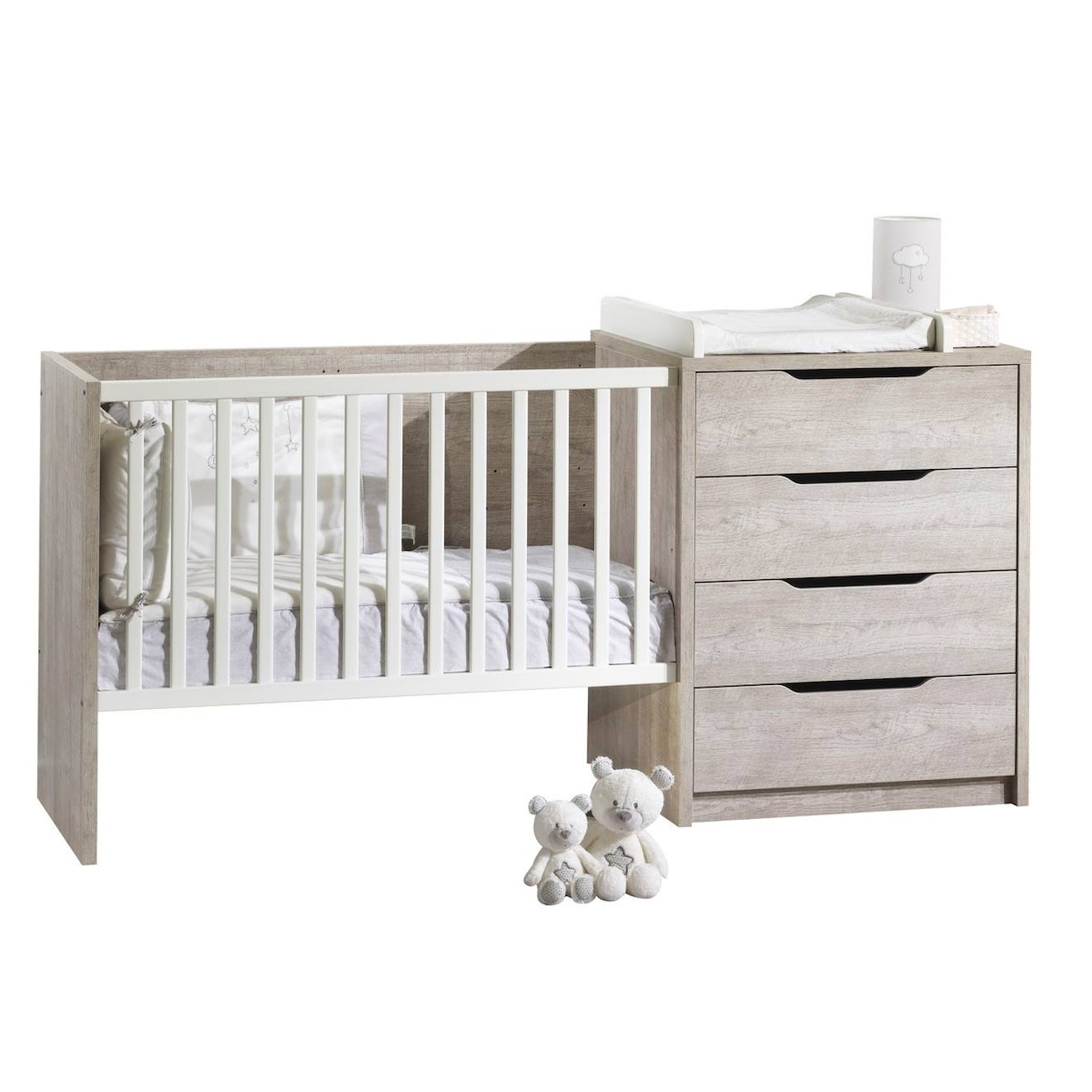 Lit Combiné Évolutif En Bois Blanc