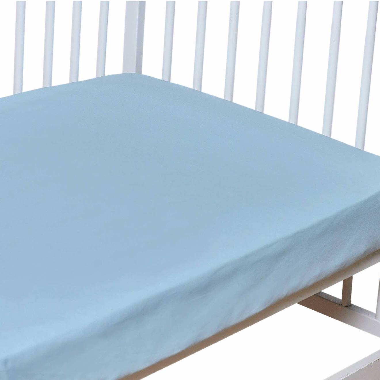 Drap-housse En Coton Bleu Ciel