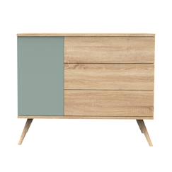 Puériculture-Tables à langer-Commode 1 porte et 3 tiroirs - seventies