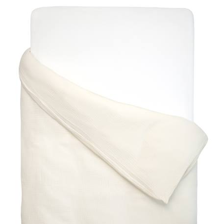 Housse de couette en gaze de coton jeanne Beige+Blanc+Blanc à pois or+Bleu+Camel+Écru+Gris clair+Rose+Terracotta+Vert de gris 29 - vertbaudet enfant 