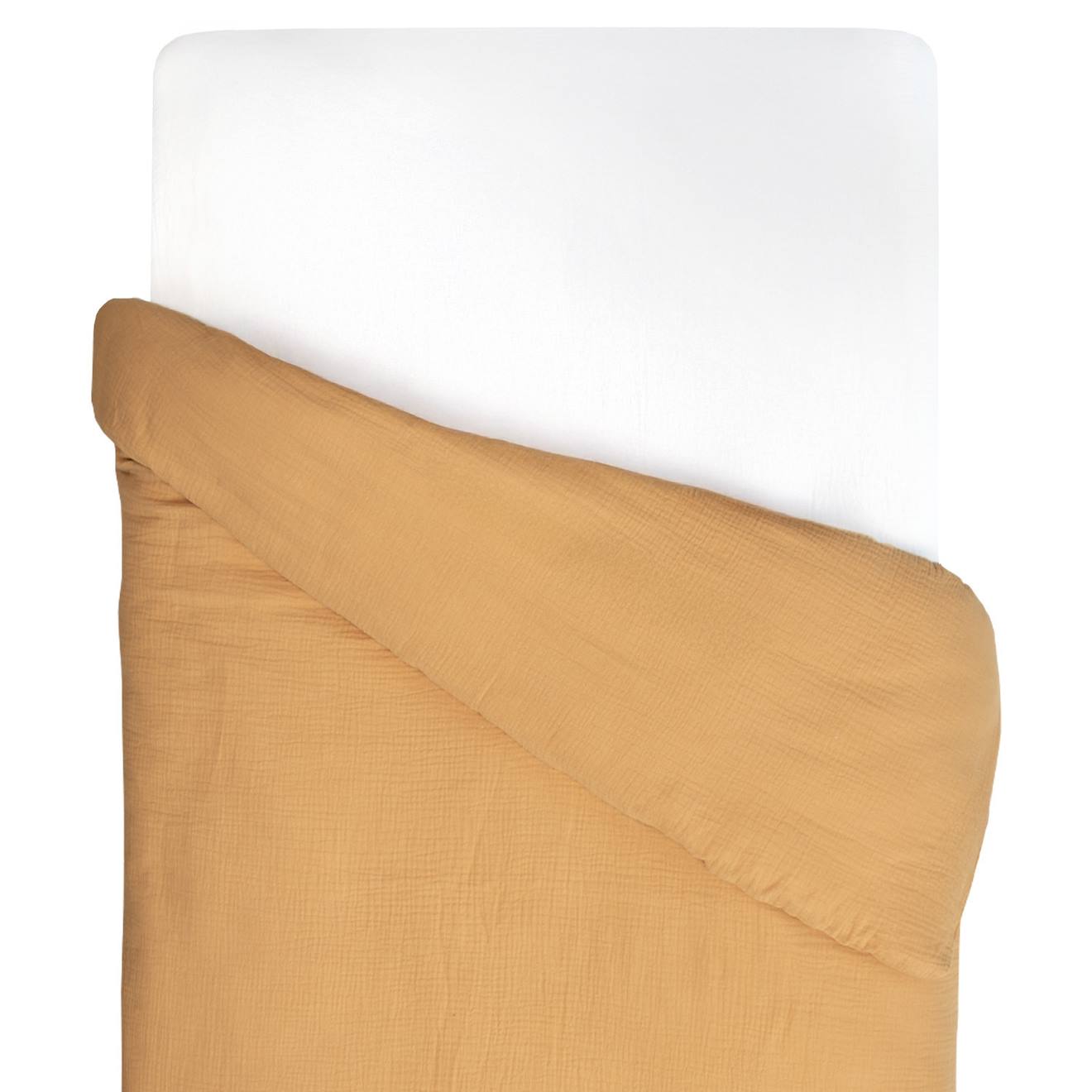 Housse De Couette En Gaze De Coton Jeanne Camel