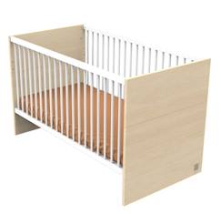 Chambre et rangement-Lit bébé évolutif - little big bed en bois - nature
