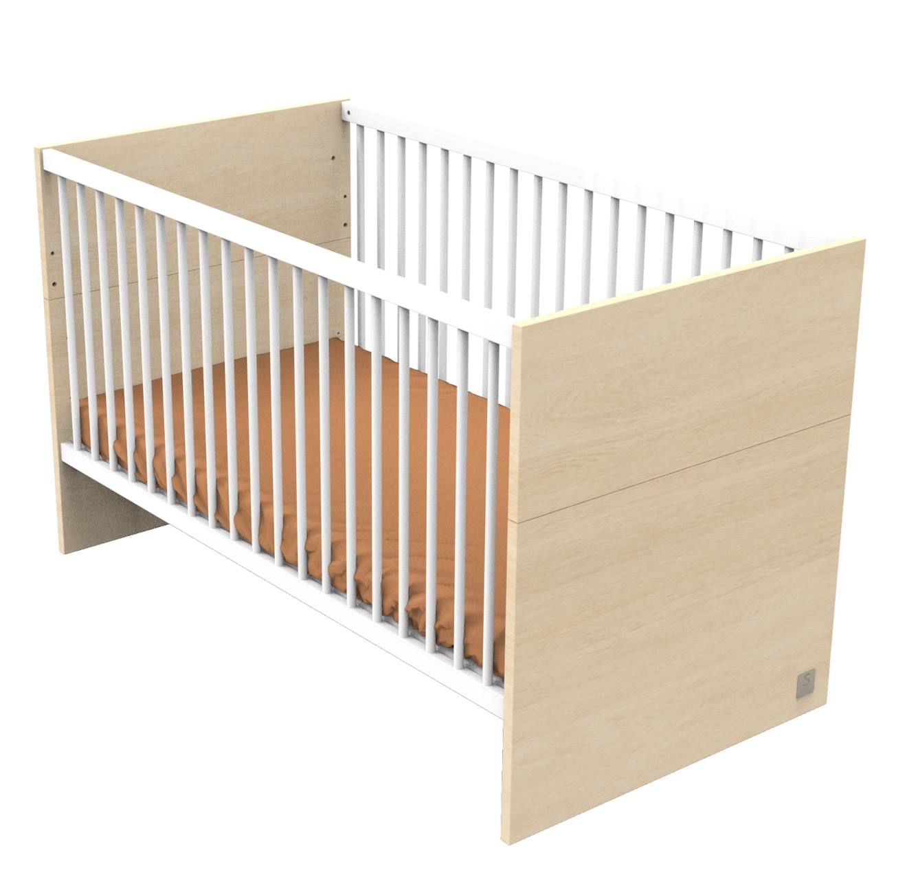 Lit Bébé Évolutif - Little Big Bed En Bois Marron