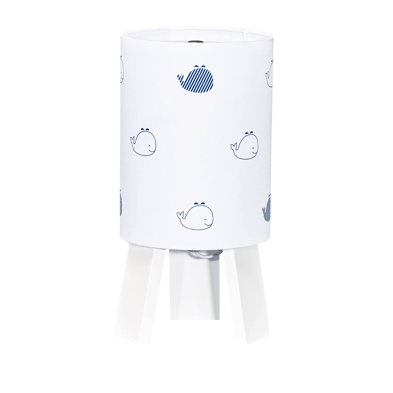 Lampe De Chevet En Coton Blanc