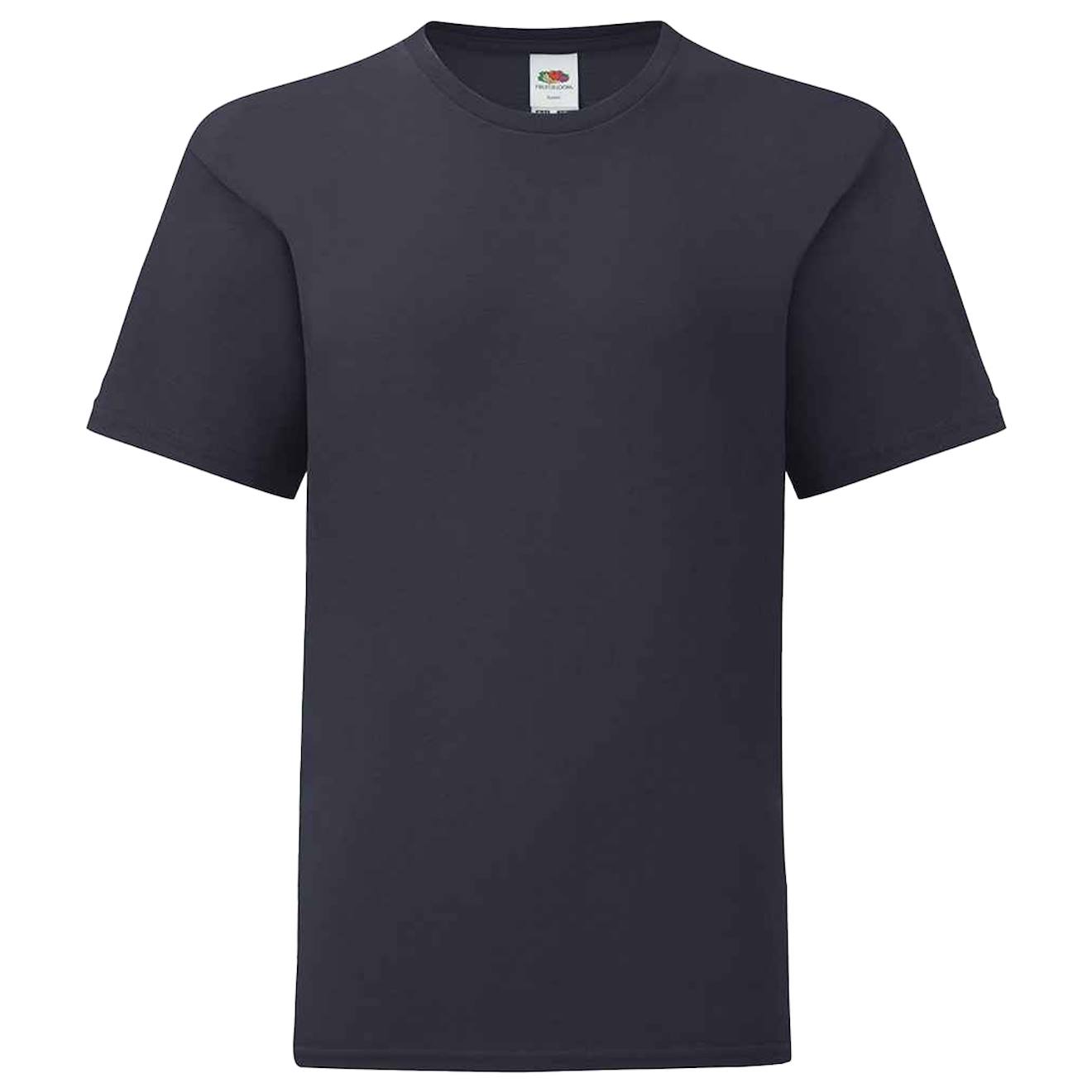 T-shirt Coton Peigné Et Filé À L'anneau Iconic Bleu Marine Sombre
