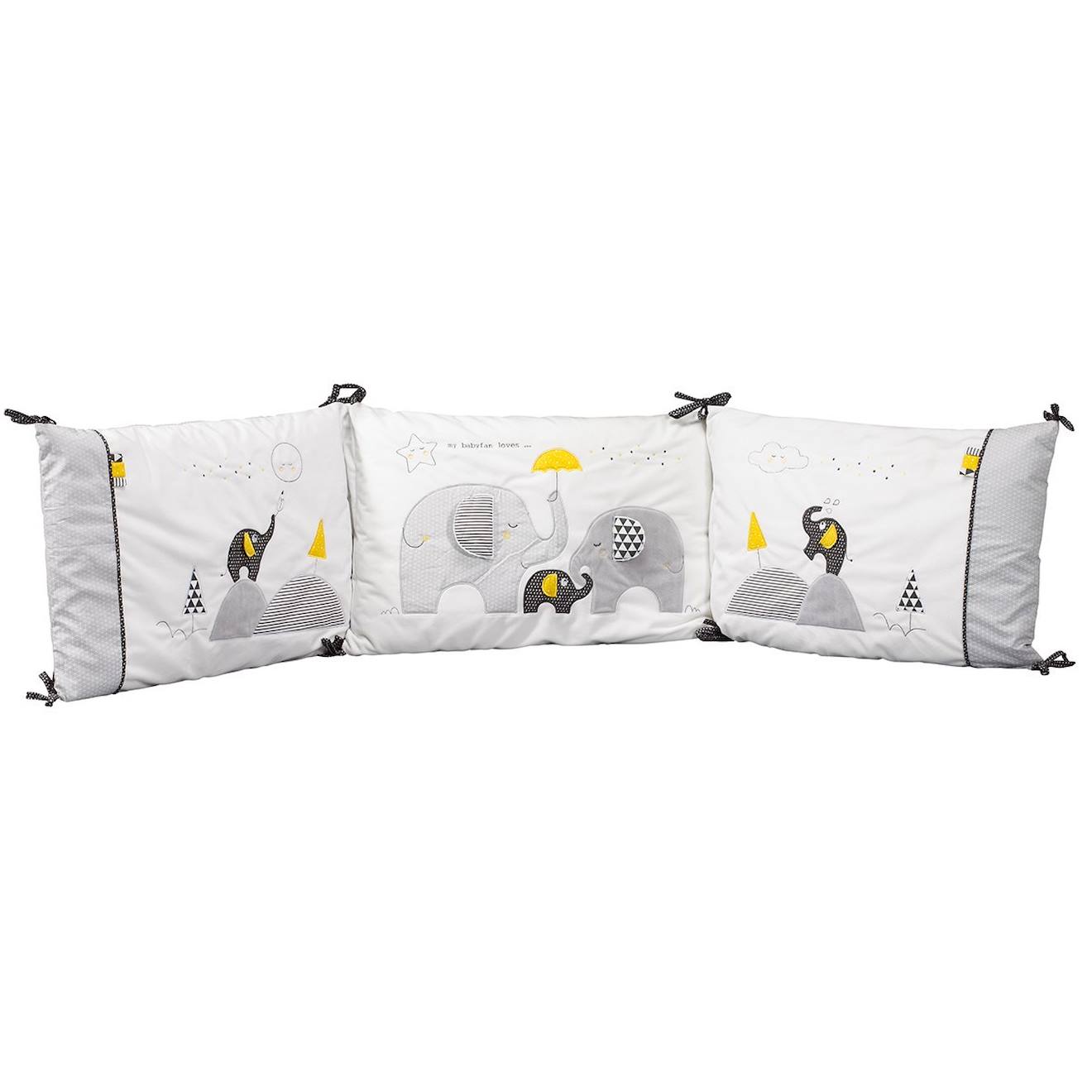 Tour De Lit Déhoussable En Coton - Babyfan Blanc