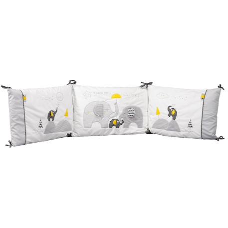 Sauthon - Tour De Lit Déhoussable En Coton - Babyfan Blanc