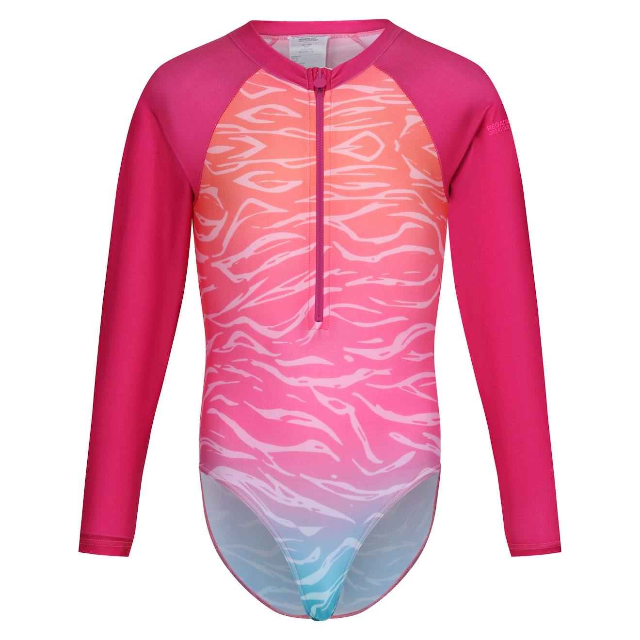Maillot De Bain 1 Pièce Polyester Flamant Rose / Mandarine