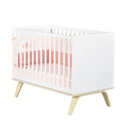 Lit bébé à barreaux en bois - serena  - vertbaudet enfant
