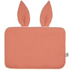 Chambre et rangement-Oreiller plat lapin en gaze de coton jeanne