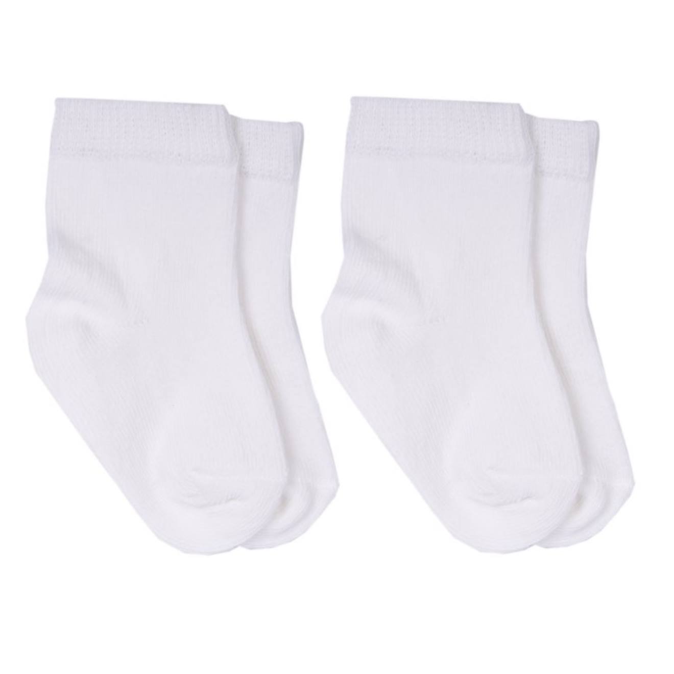 Chaussettes Bébé En Coton Bio Lot De Deux Paires Écru