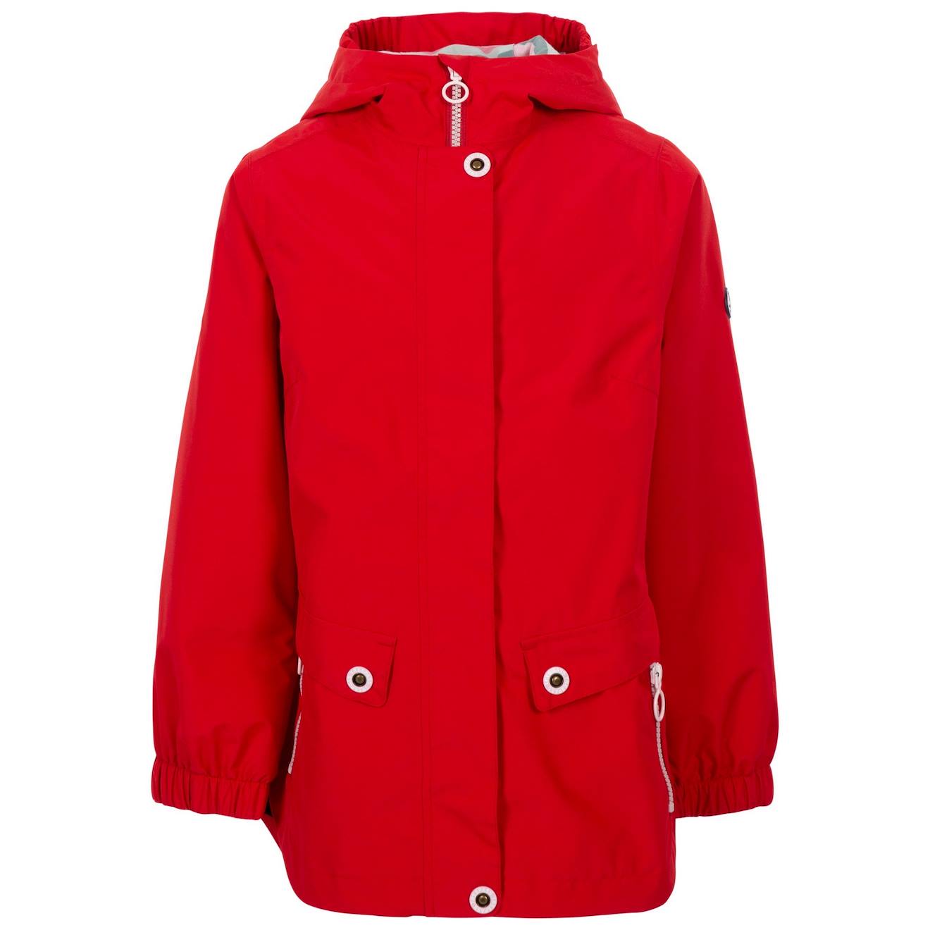 Veste Imperméable Coton Flourish Rouge