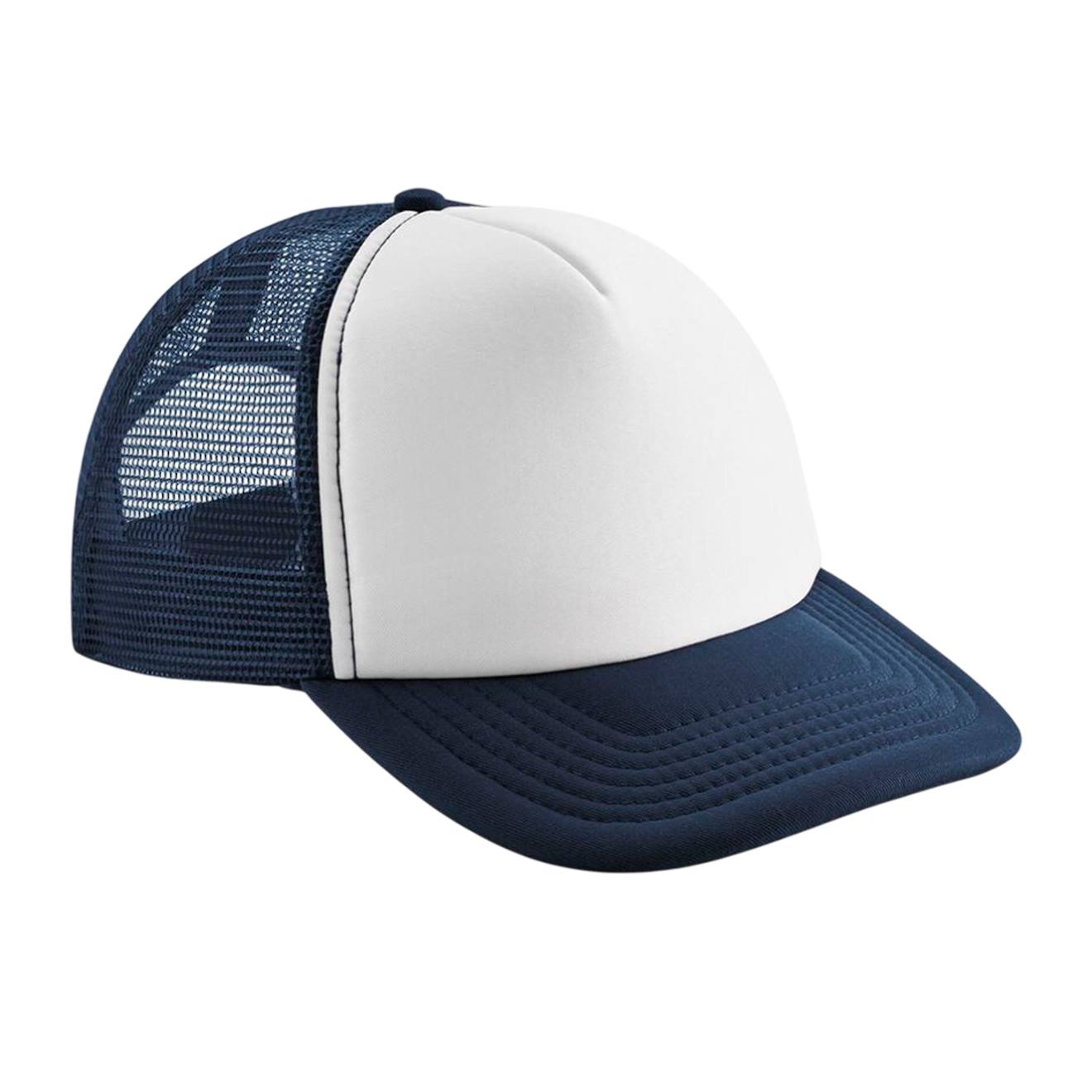 Casquette Trucker Polyester Bleu Marine Français / Blanc