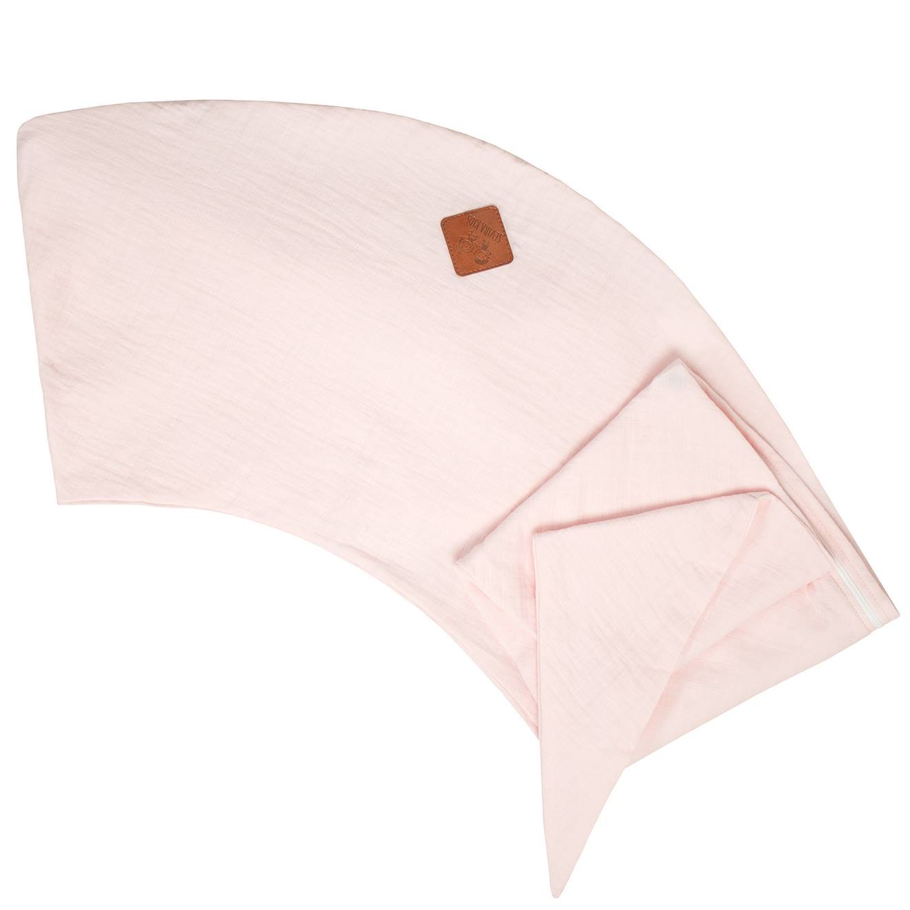 Housse Pour Coussin De Maternité Et D'allaitement En Gaze De Coton Rose