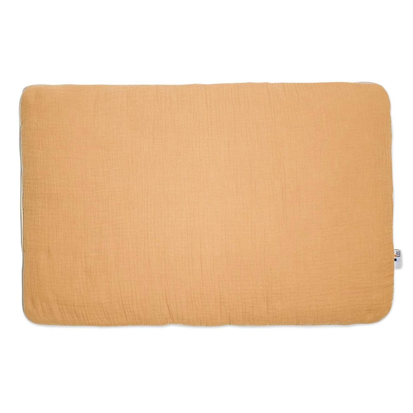 Oreiller Plat En Gaze De Coton Jeanne Camel
