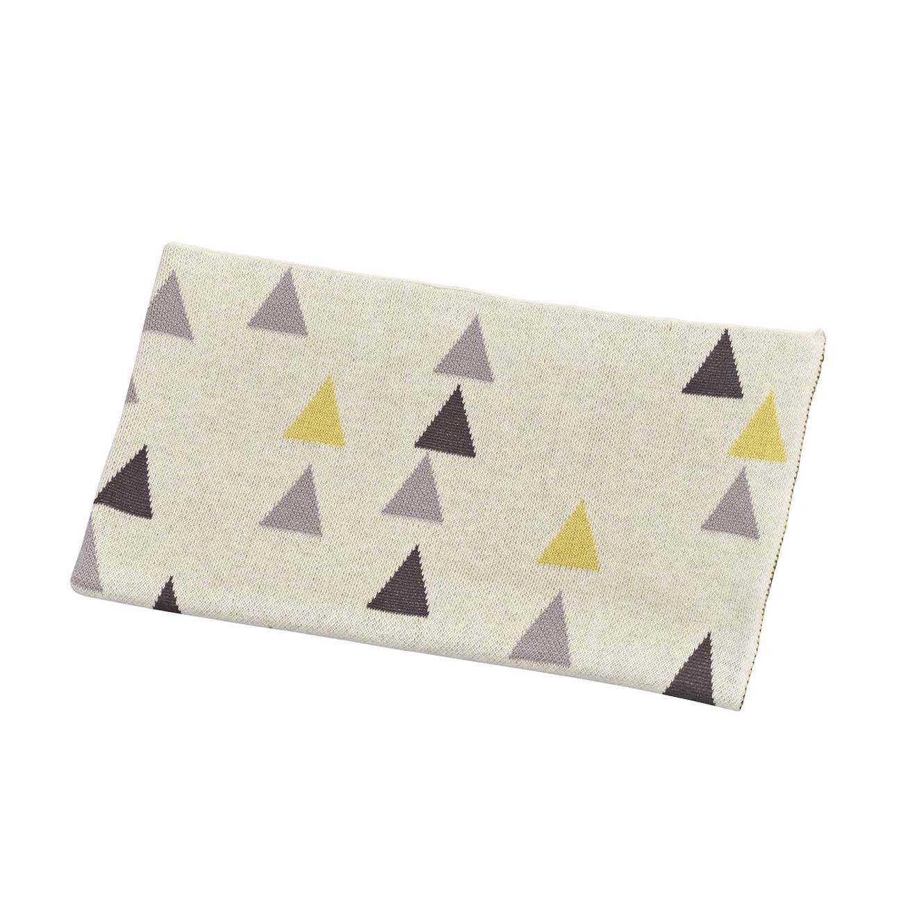 Couverture Maille En Coton Beige