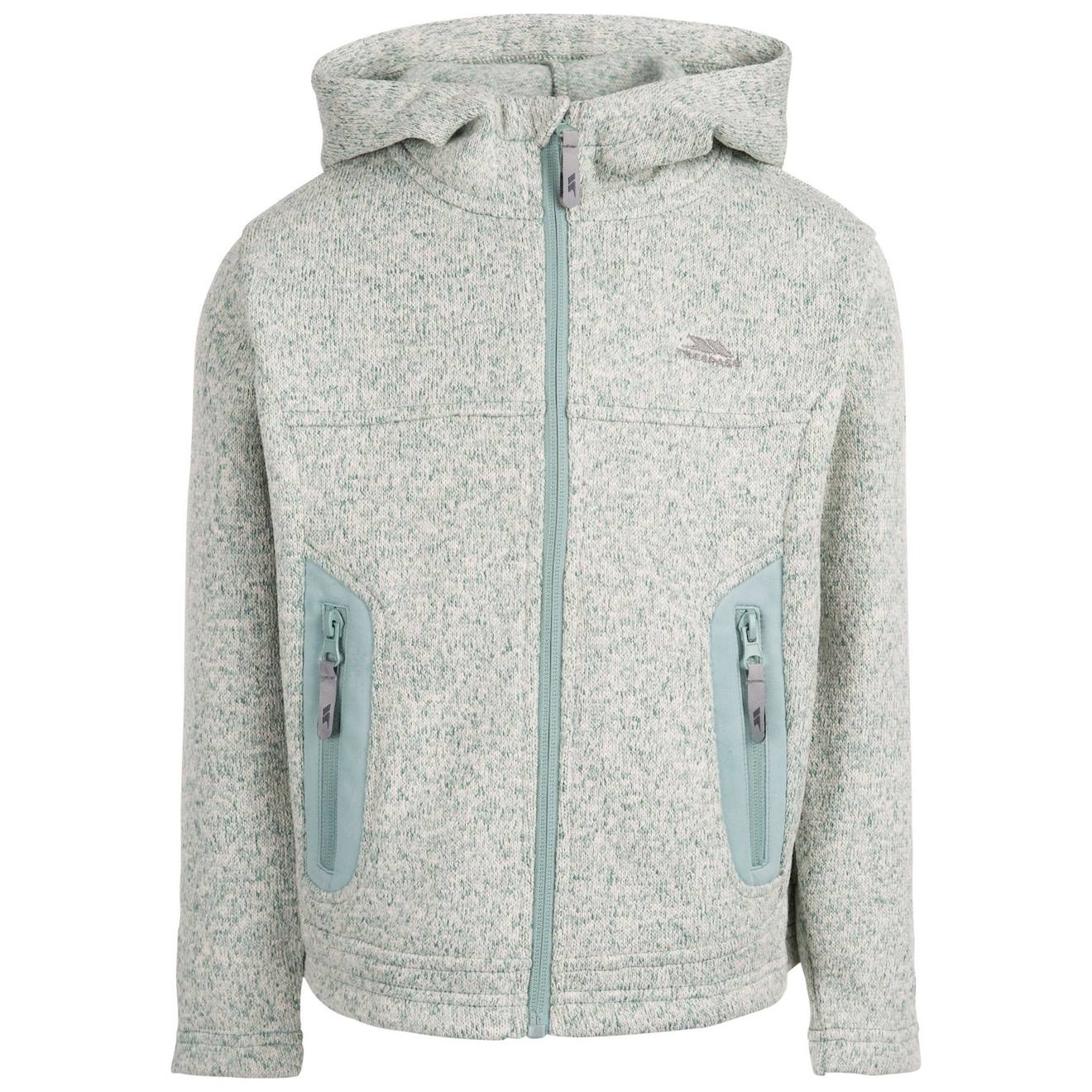 Haut Polaire Polyester Donny Vert Sarcelle Pâle
