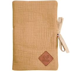 -Protège carnet de santé en gaze de coton jeanne