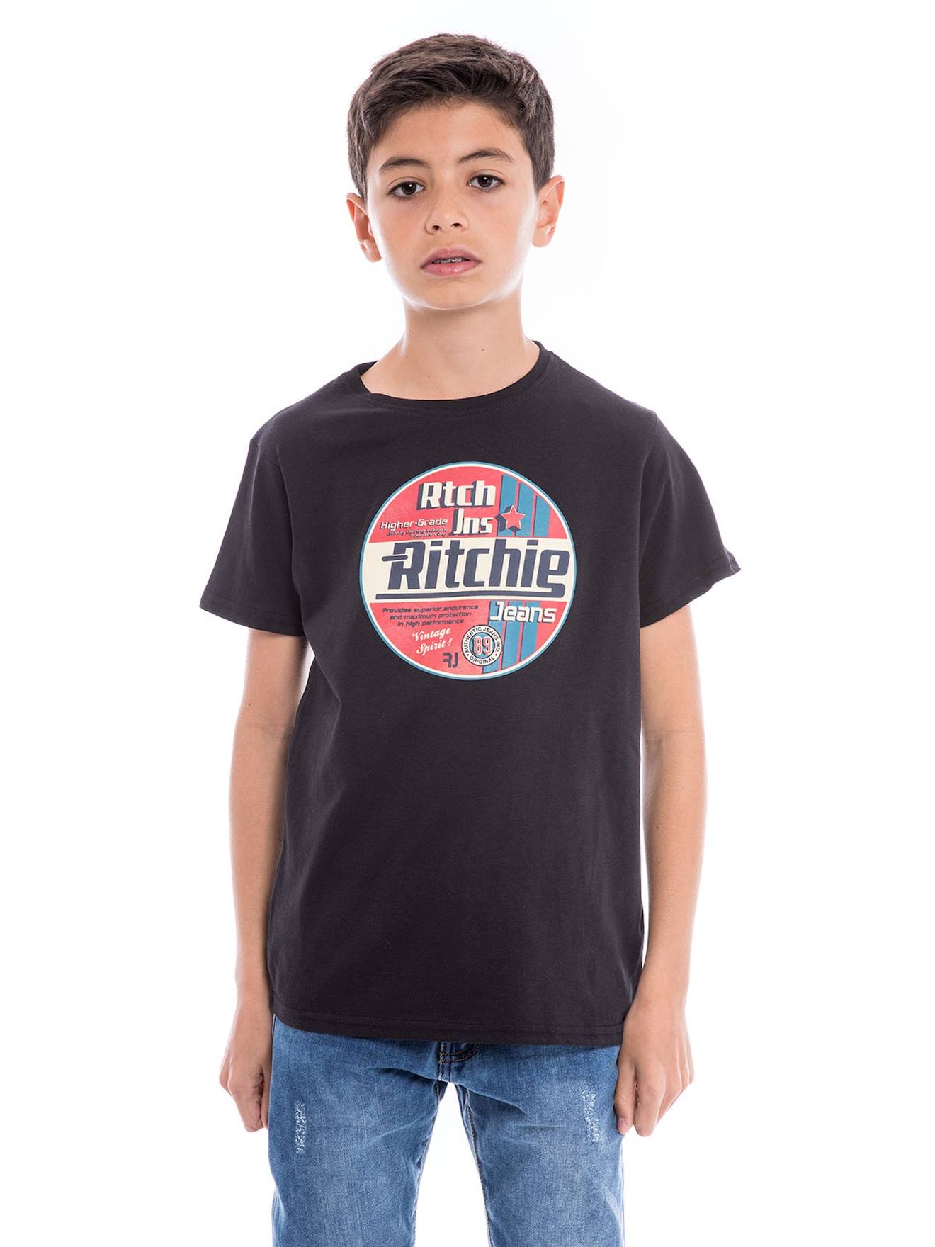 T-shirt Pur Coton Organique Nagel Boy Noir