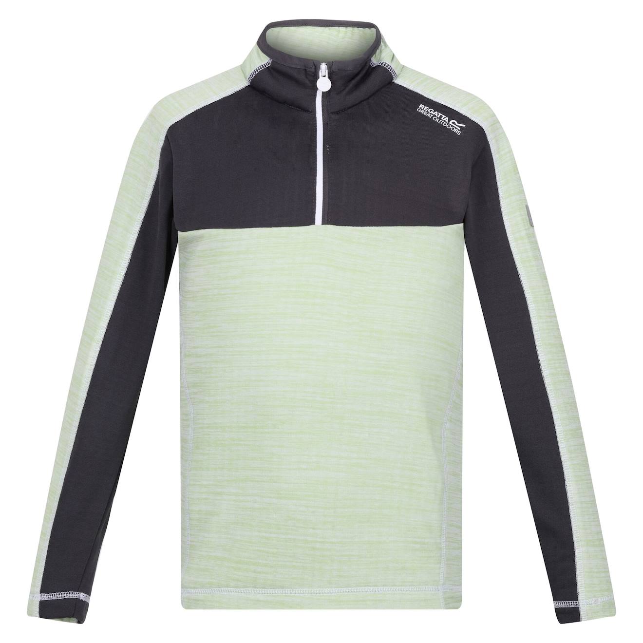 Haut Polaire Polyester Hewley Menthe Douce / Gris Phoque