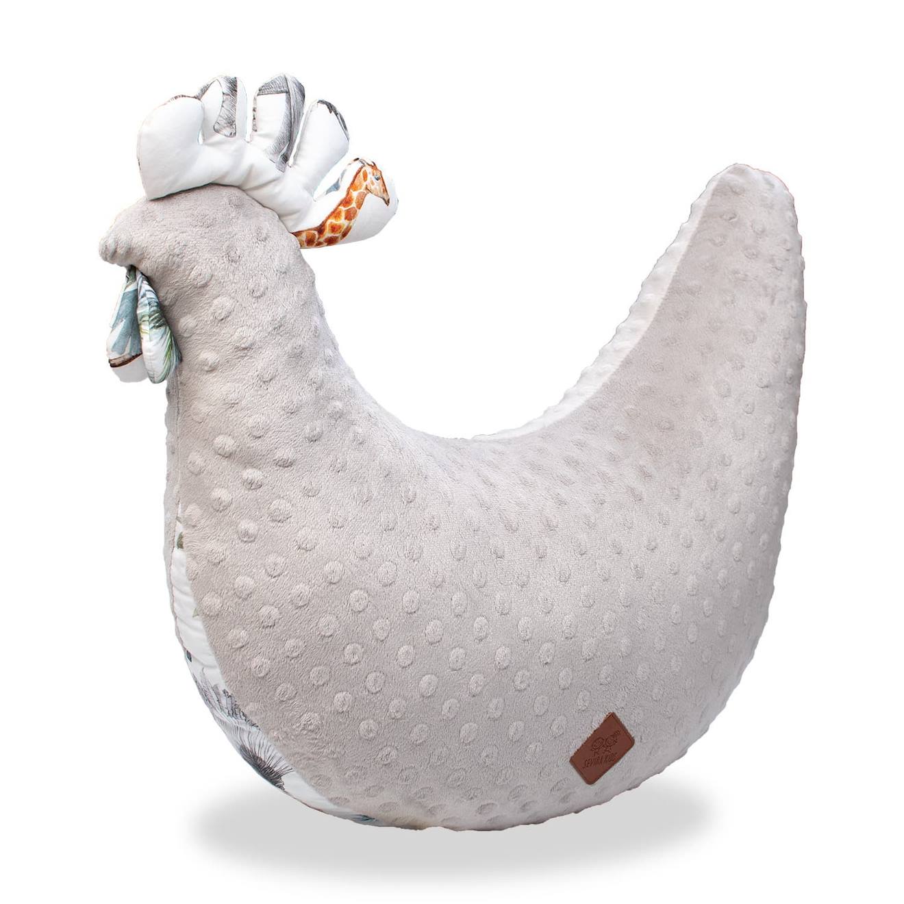 Coussin D'allaitement Poule Safari Gris Clair